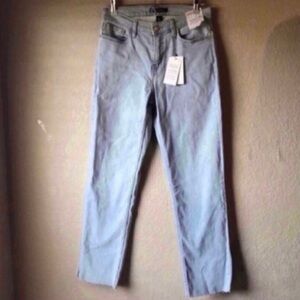 New Calvin Klein Jeans Light Wash Mid Rise Straight Denim Blue Jeans Women 6/28